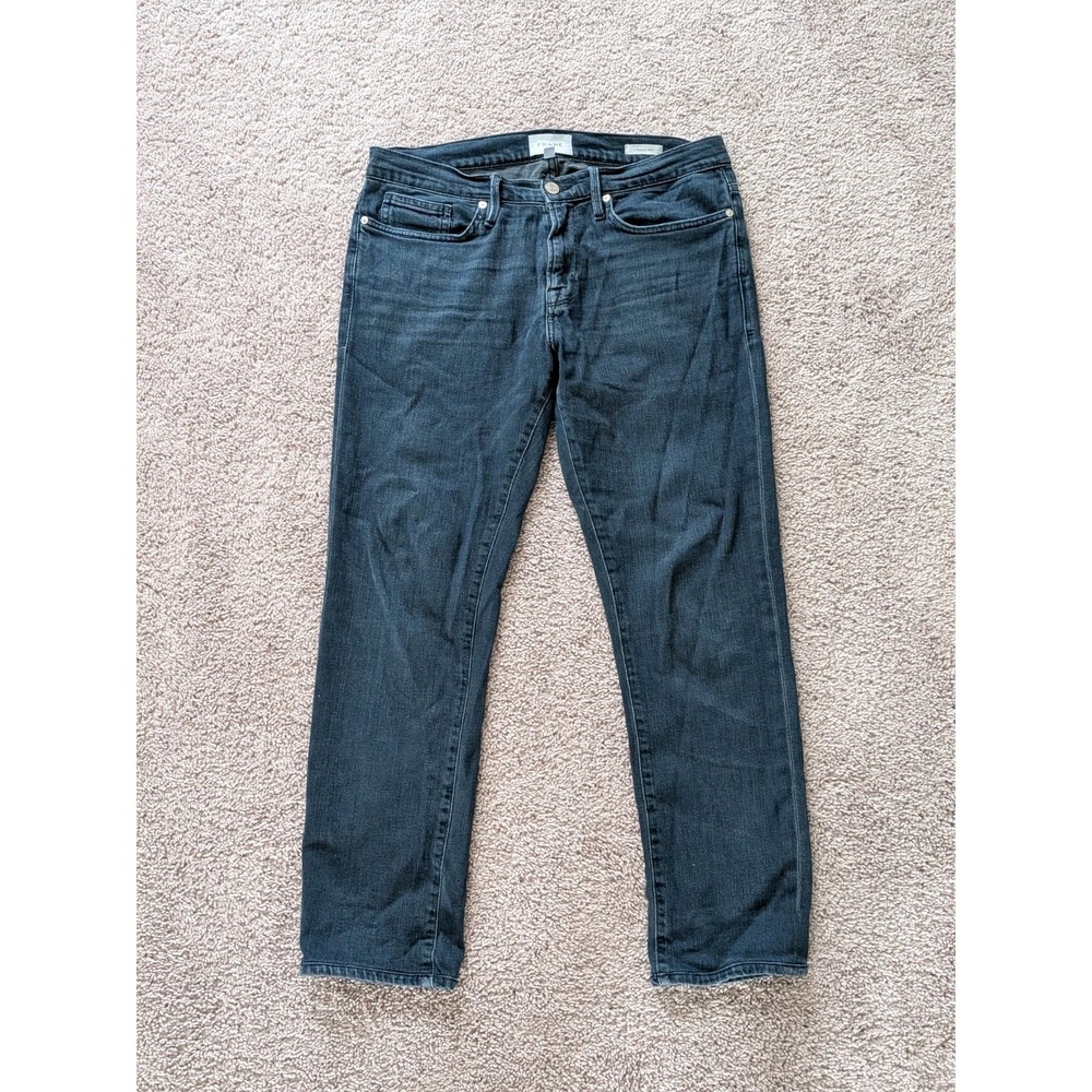 Frame L'Homme Slim Fit Jeans Mens 32 (Fits 34x29) Blue Medium Wash Denim - Picture 2 of 13